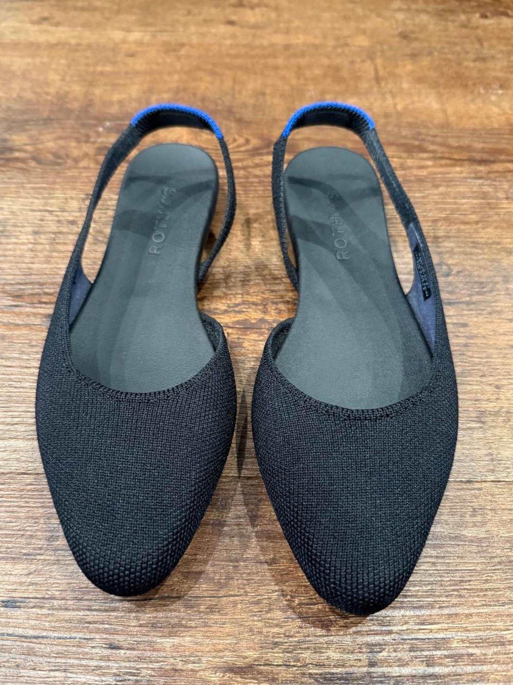 Rothy’s Black Almond Toe Slingback (Sz 7) ✨Like New ✨